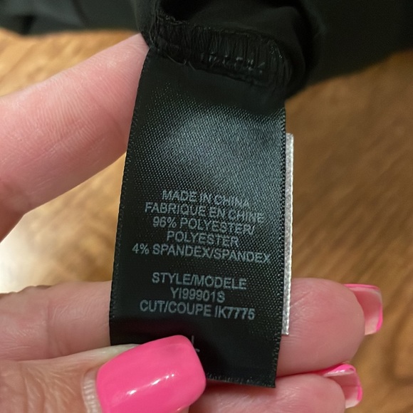 Guess jean cocktail black halter back tie dress, bustier with mirror pin sz L jr - Picture 14 of 14